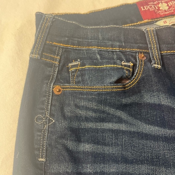 Lucky Brand Sophia Skinny Dark Wash Blue Jeans 8/29 ankle - Picture 5 of 8
